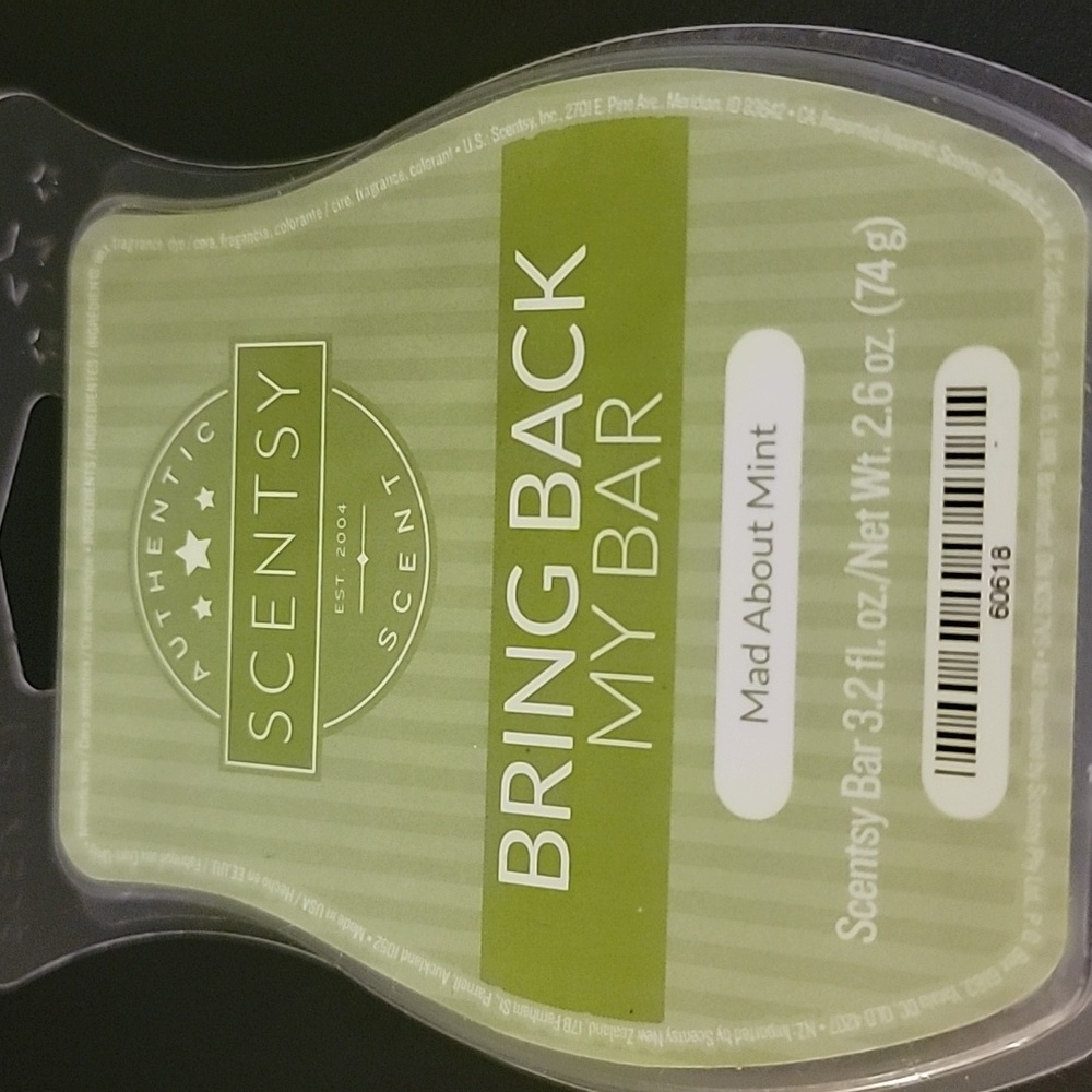 Scentsy Mad About Mint Bar
